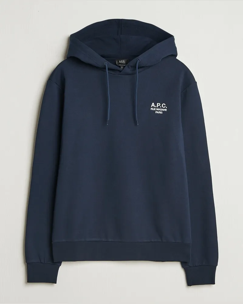 A.P.C. Rue Madame Hoodie Dark Navy Blau