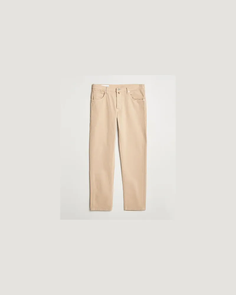 Incotex 5-Pocket Cotton Stretch Pants Beige Beige