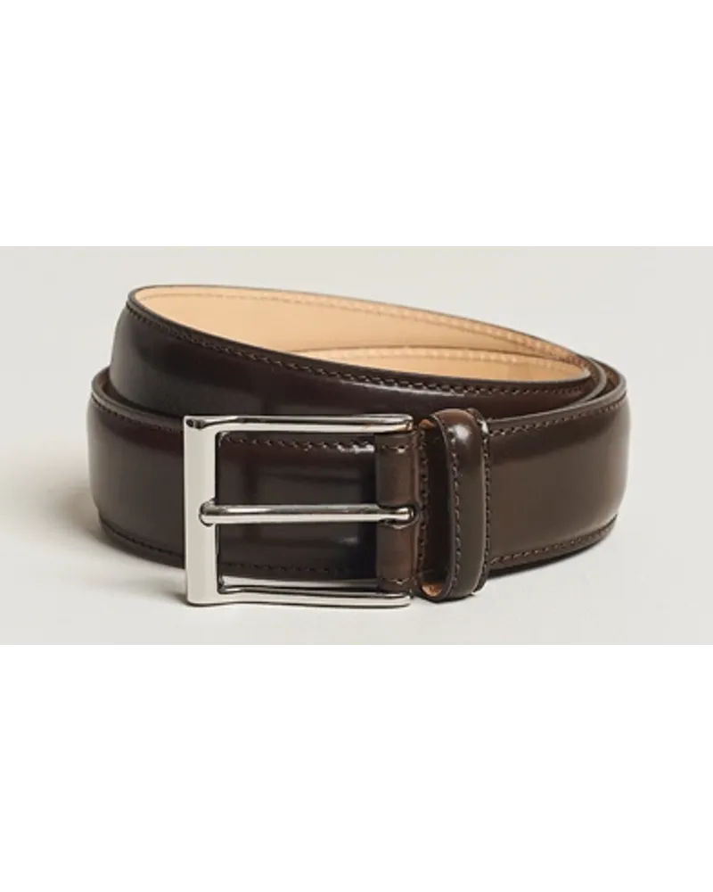 Crockett & Jones Belt 3.2 cm Dark Brown Cordovan Braun