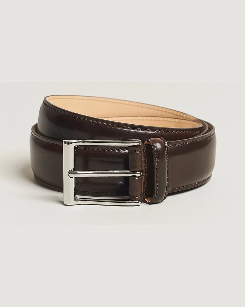 Crockett & Jones Belt 3.2 cm Dark Brown Cordovan Braun