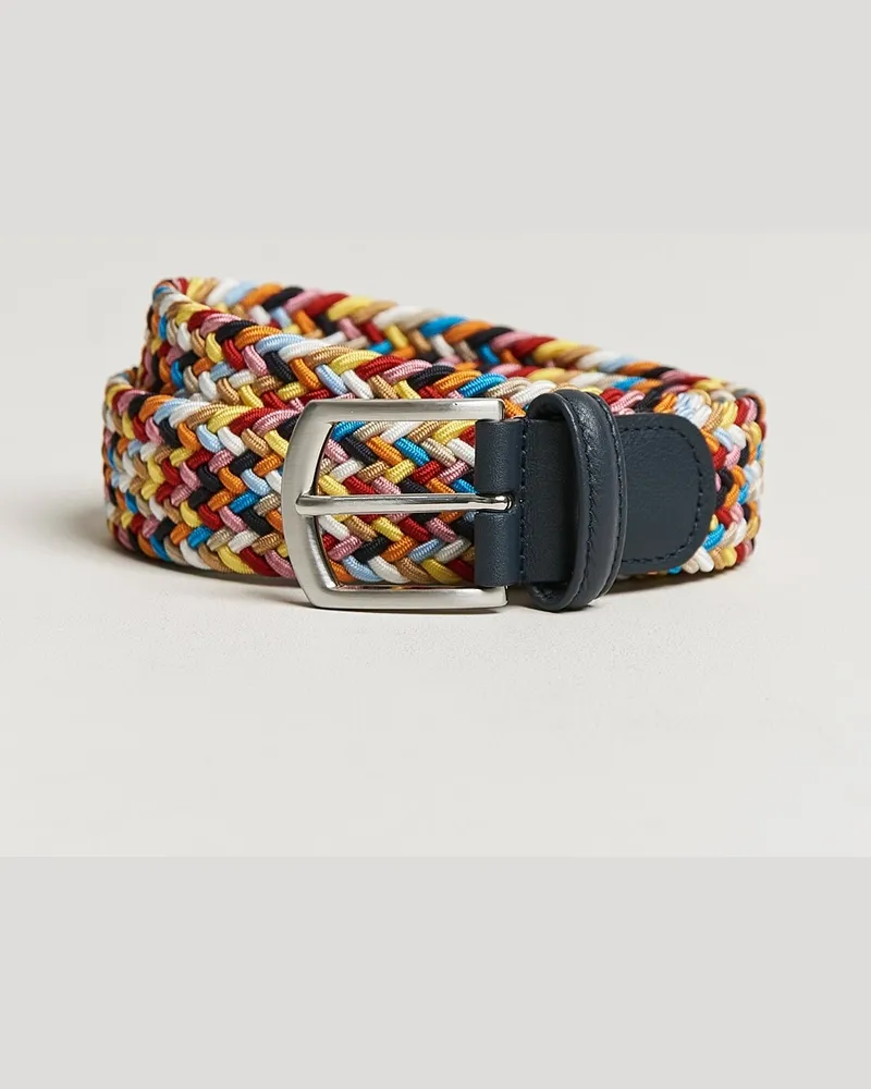 Anderson's Stretch Woven 3,5 cm Belt Multi Mehrfarbig
