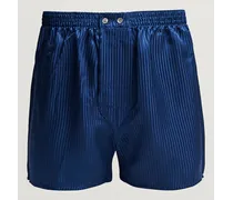 Classic Fit Silk Boxer Shorts Navy