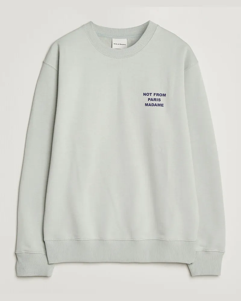 Drôle de Monsieur Bold Slogan Sweatshirt Grey Grau