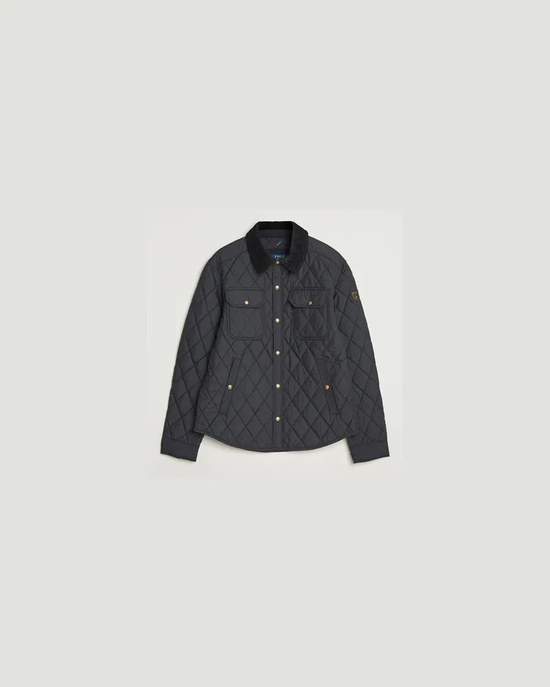 Ralph Lauren Insulated Shirt Jacket Polo Black Schwarz