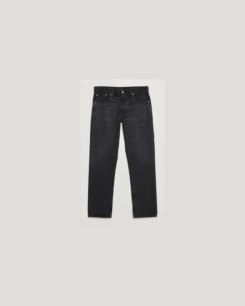 Nudie Jeans Gritty Jackson Jeans Scratched Tracks Schwarz