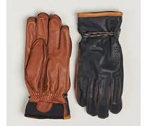 Wakayama Leder Ski Glove Navy/Brown