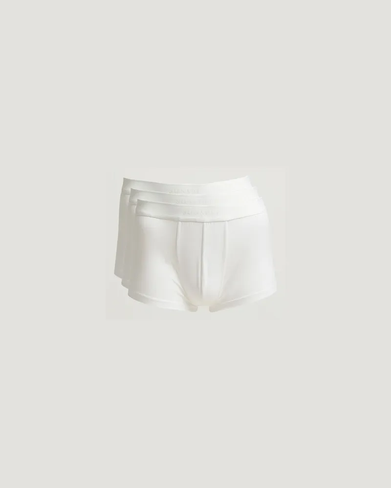 Sunspel 3-Pack Cotton Stretch Trunk White Weiß