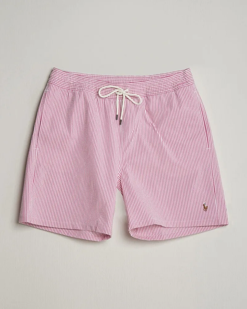 Ralph Lauren Traveler Mid Trunk Seersucker Rose Rosa