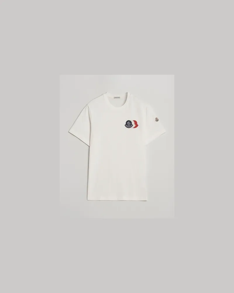 Moncler Patch Logo T-Shirt White Weiß