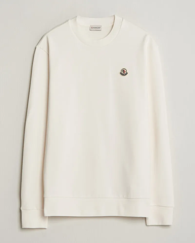 Moncler Logo Sweatshirt White Weiß