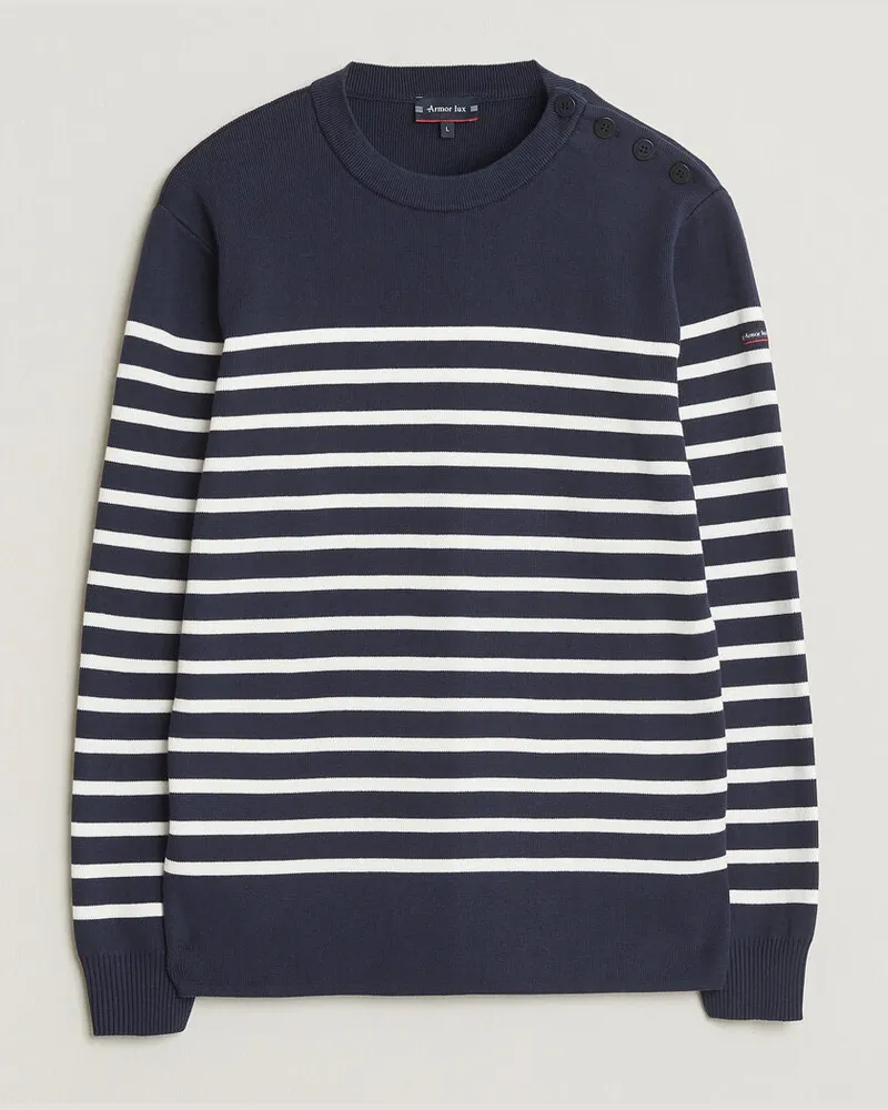 Armor-Lux Groix Striped Sweater Navy/Nature Mehrfarbig