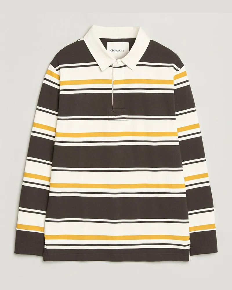 Gant Striped Heavy Rugger Charred Wood Brown Mehrfarbig