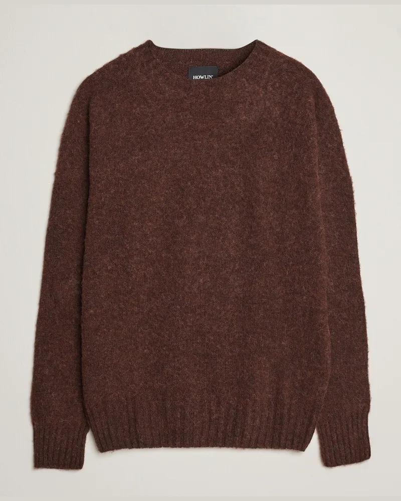 Howlin' Brushed Wool Sweater Brownish Braun