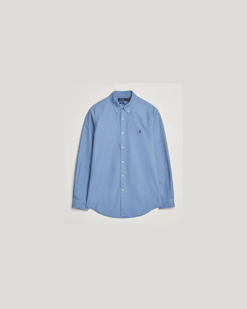 Ralph Lauren Custom Fit Oxford Shirt Bastille Blue Blau