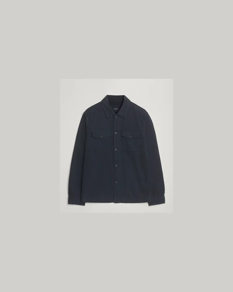 Morris Alain Twill Shirt Jacket Old Blue Blau