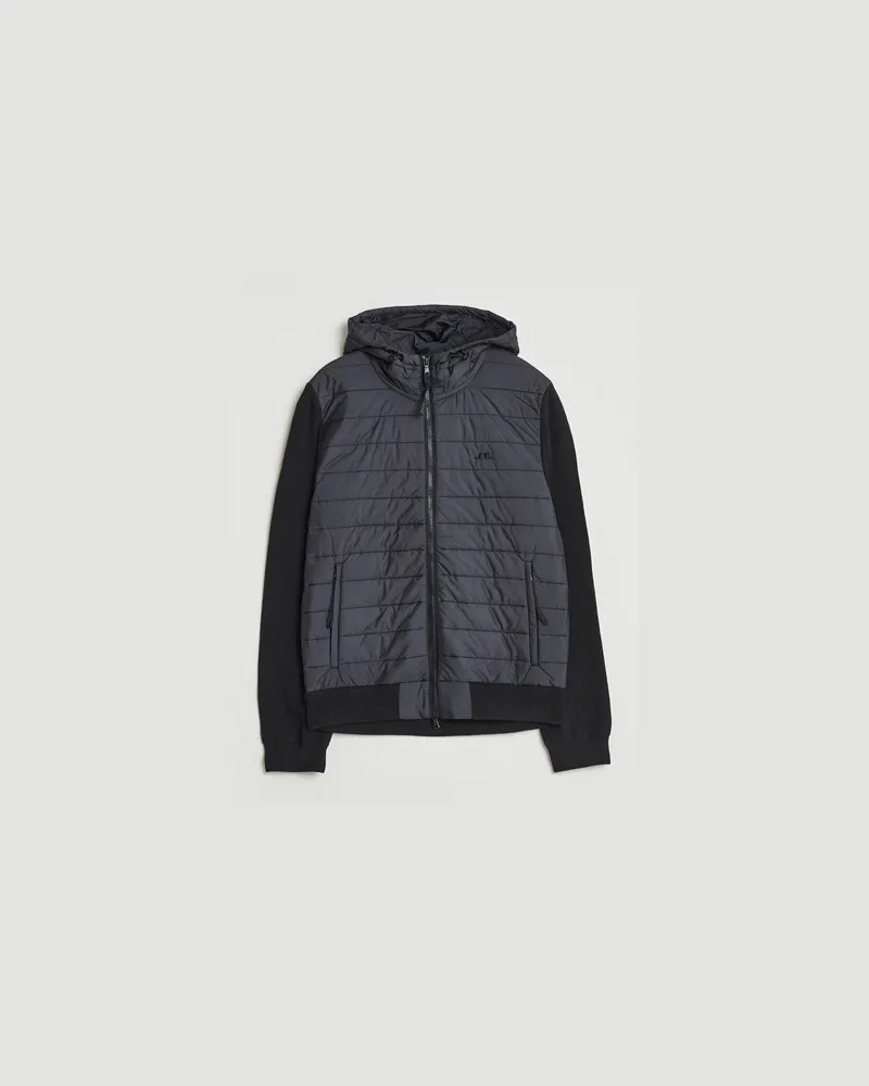 J.Lindeberg Thorn Hooded Hybrid Jacket Black Schwarz
