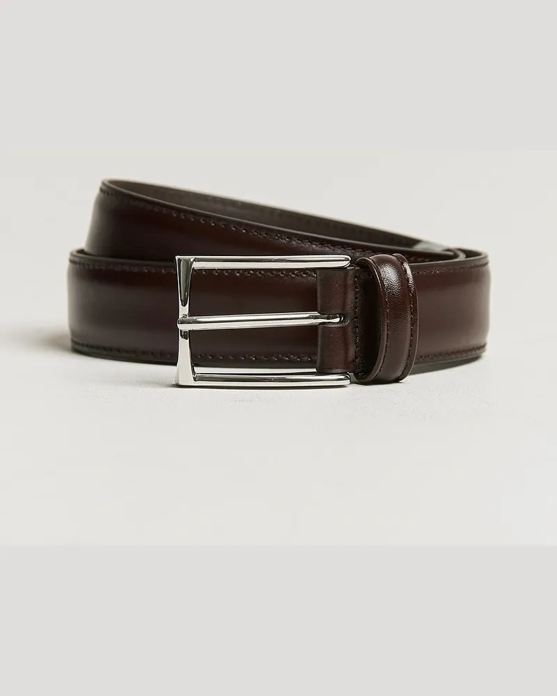 Anderson's Leather Suit Belt 3 cm Dark Brown Braun