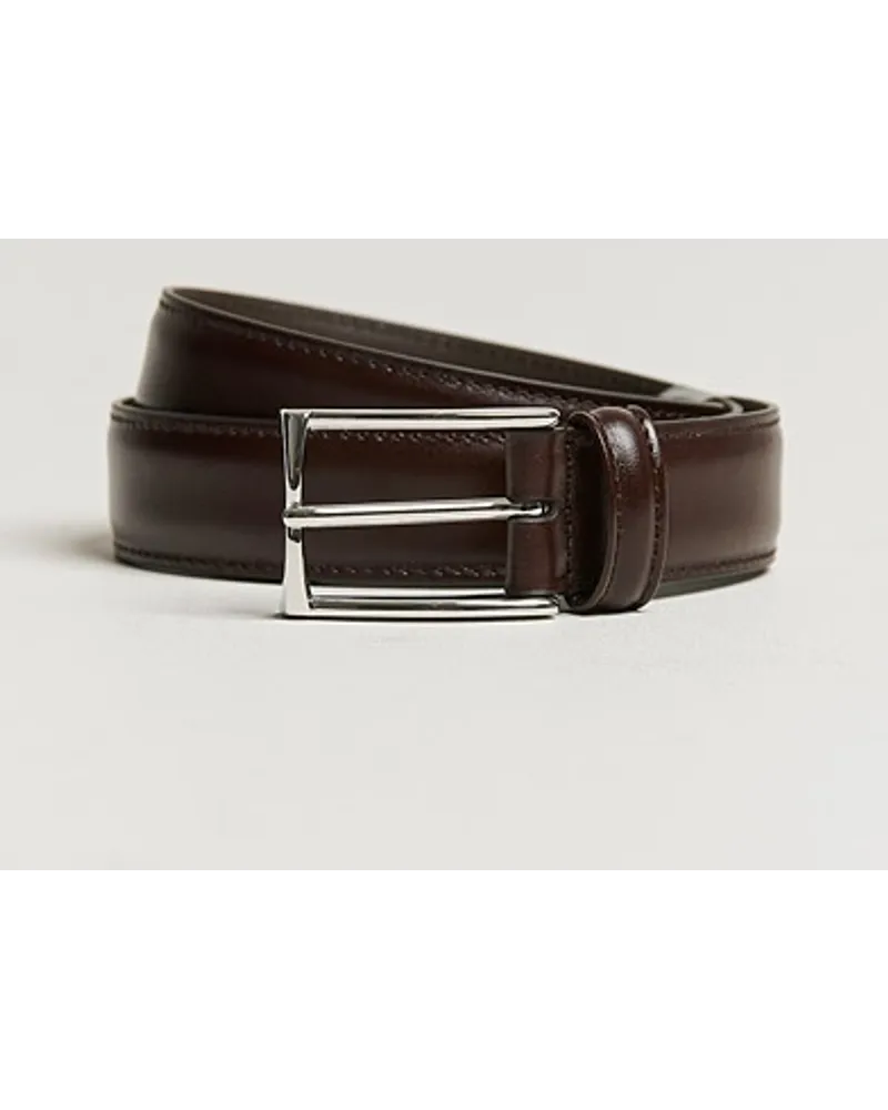 Anderson's Leder Suit Belt 3 cm Dark Brown Braun