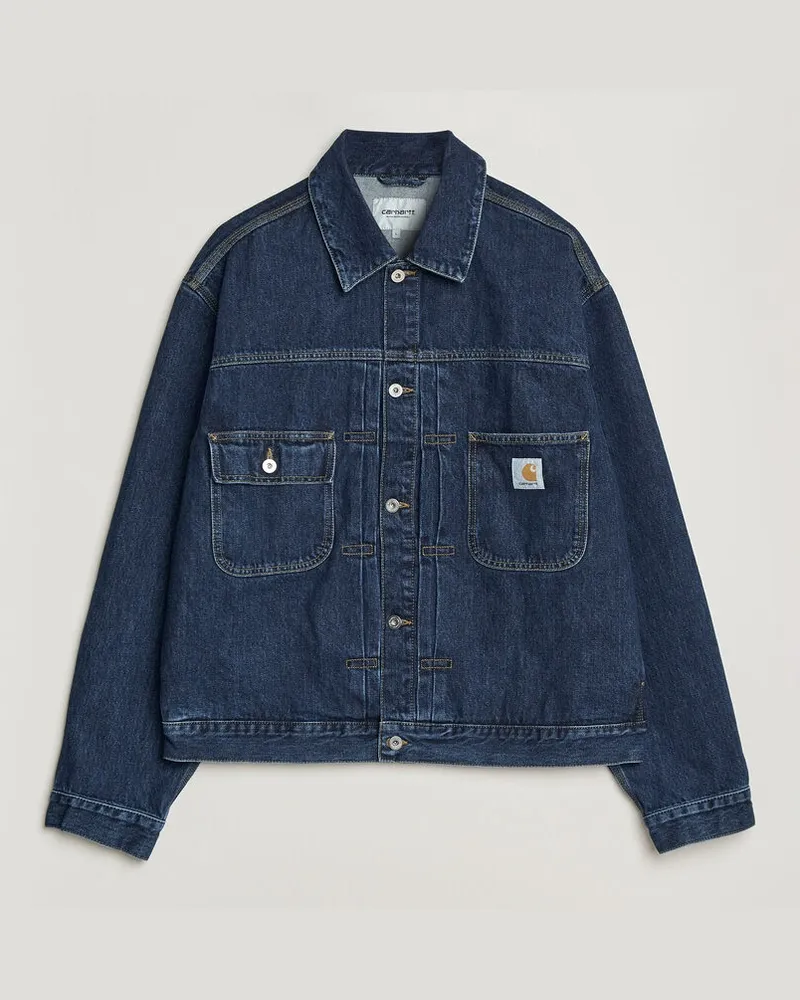 Carhartt WIP Belmar Denim Jacket Blue Stone Wash Blau