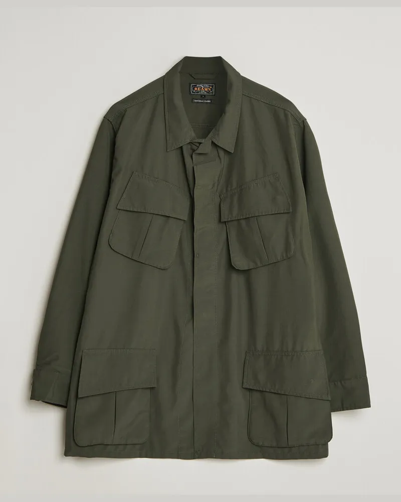 Beams Plus MIL Fatigue Jacket Olive Grün