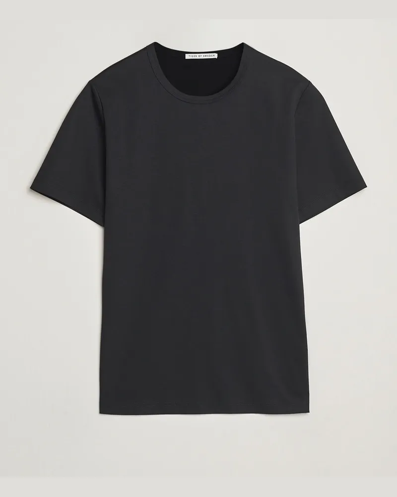 Tiger of Sweden Olaf Mercerized Cotton T-Shirt Black Schwarz