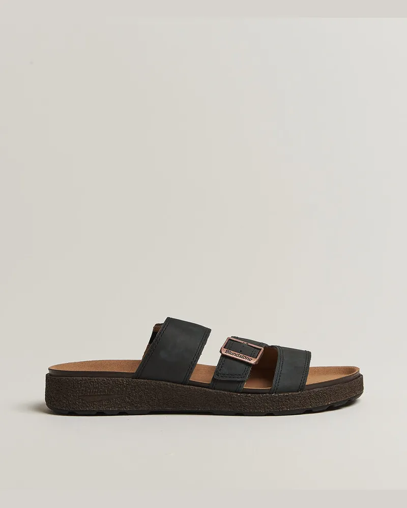 BLUNDSTONE 2693 Aerocork Leather Sandal Rustic Black Schwarz
