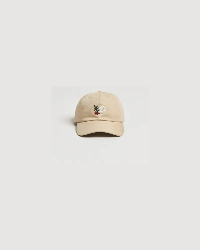Drake's D Flower Baseball Cap Sand Beige