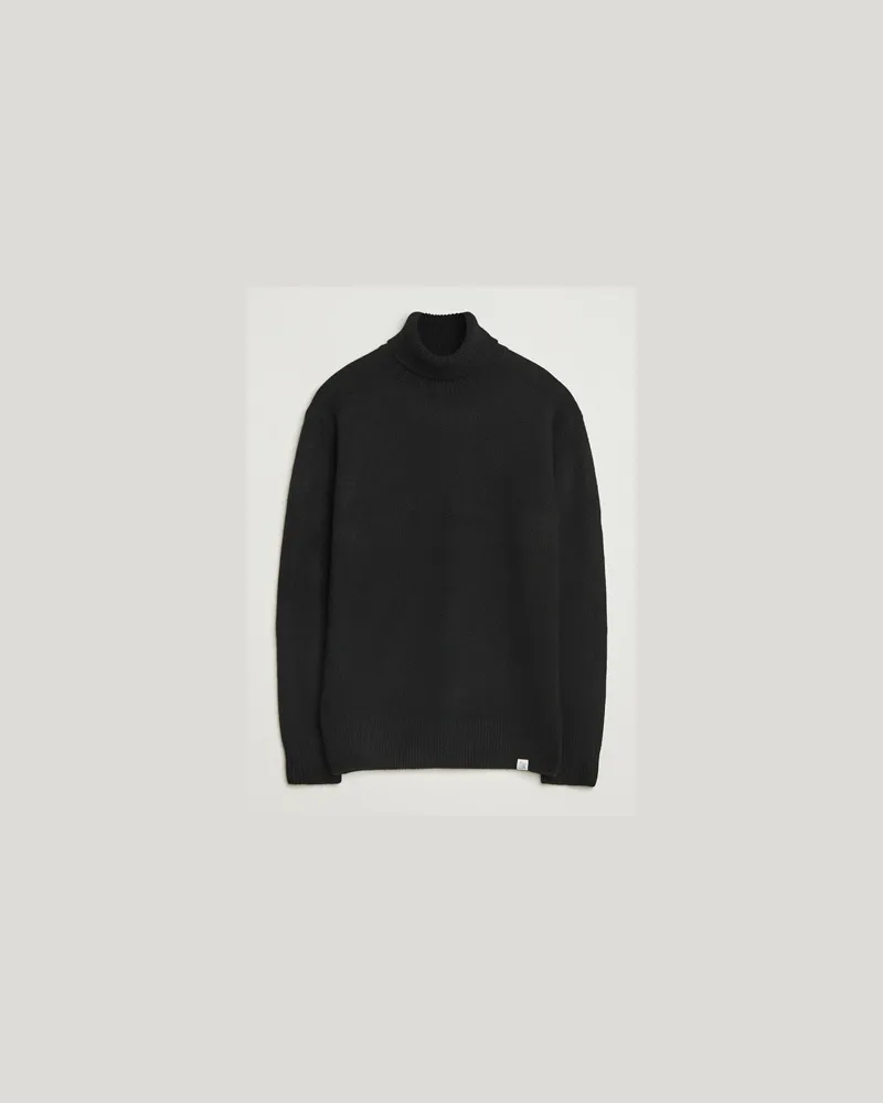 Merz b. Schwanen Merino/Cashmere Knitted Turtleneck Black Schwarz