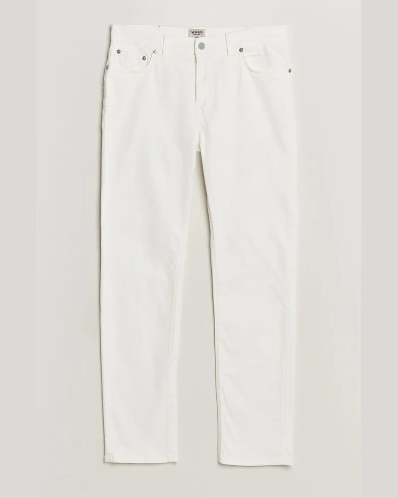 Morris James Brushed 5-Pocket Jeans Off White Weiß