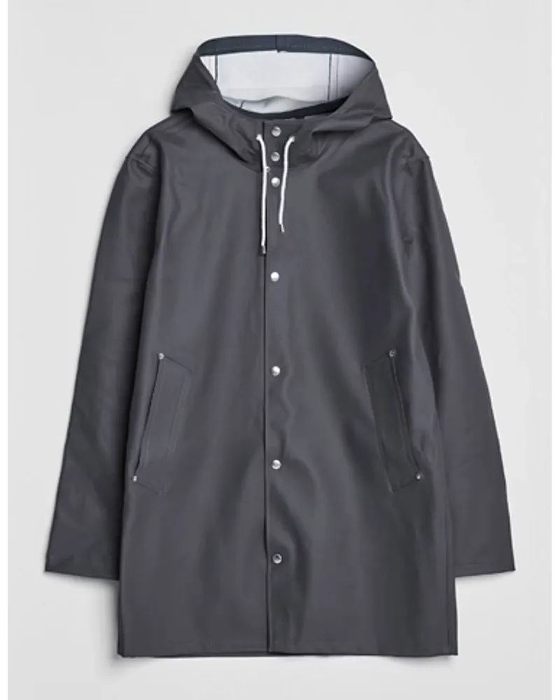 Stutterheim Stockholm Raincoat Charcoal Grau