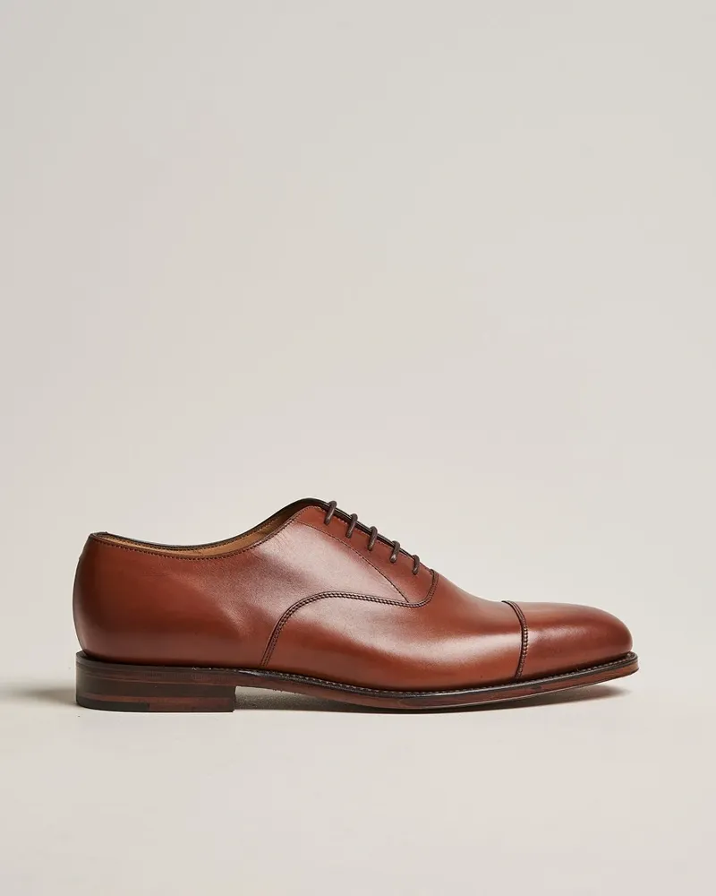 Loake 1880 Aldwych Oxford Mahogany Burnished Calf Braun
