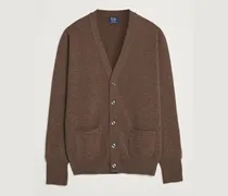 Rob Lambswool Cardigan Mocha
