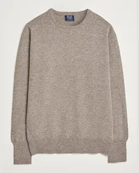 William Lockie Rob LambsWoll Crewneck Vole Beige