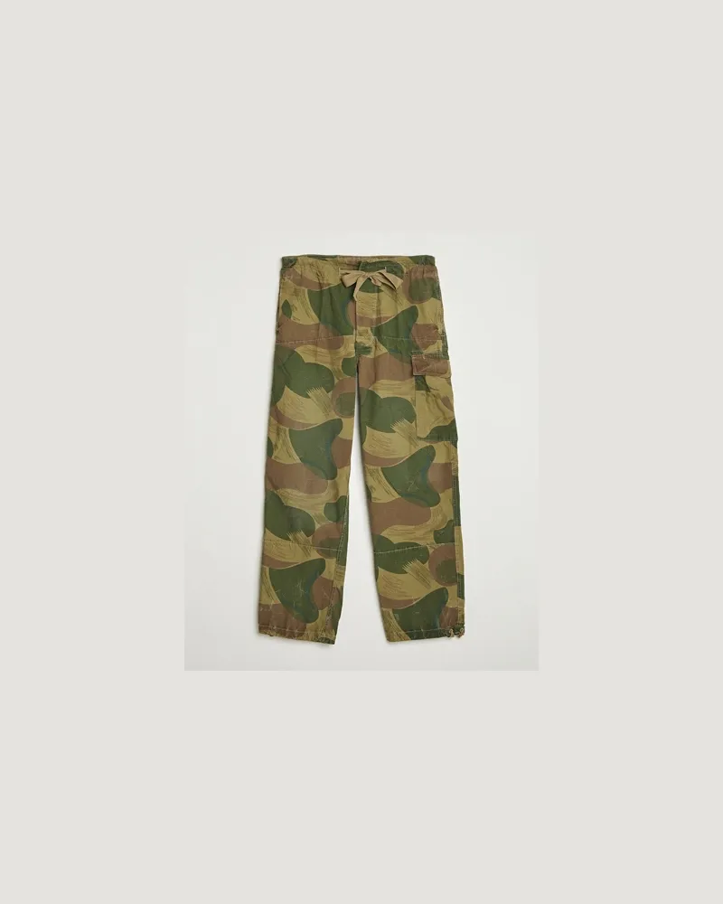 Ralph Lauren Rustic Canvas Cargo Pants Paint Camo Grün