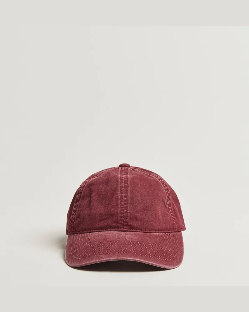 Varsity Headware Washed Cotton Baseball Cap Burgundy Rot