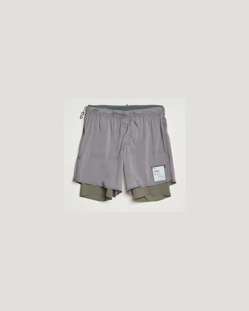 Satisfy TechSilk 8 Inch Shorts Shadow Grau