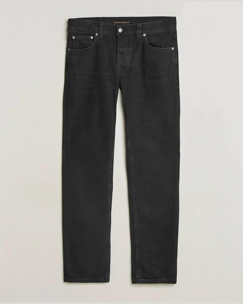 Nudie Jeans Solid Ollie Jeans Black Steel Schwarz