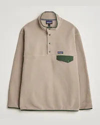 Patagonia Synch Snap T Half Zip Fleece Seabird Grey Beige