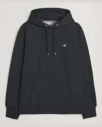 Gant Original Shield Logo Hoodie Black Schwarz