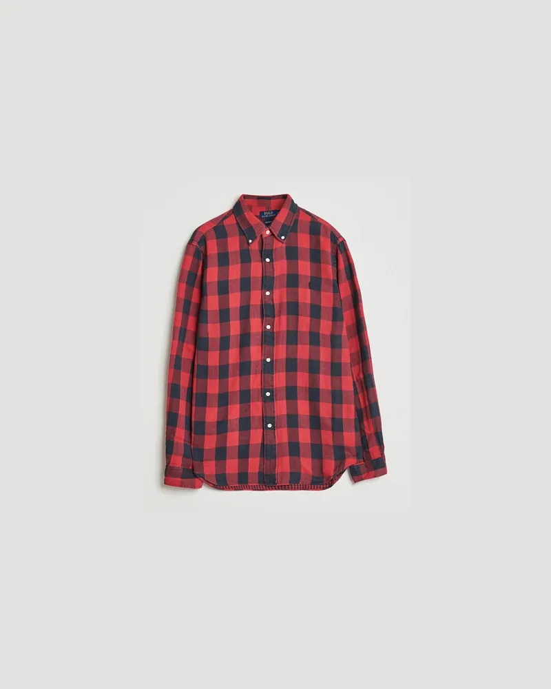 Ralph Lauren Custom Fit Double Faced Checked Shirt Red/Black Rot