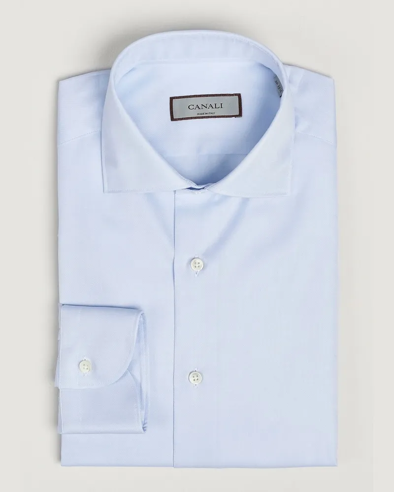 Canali Classic Slim Fit Shirt Light Blue Blau
