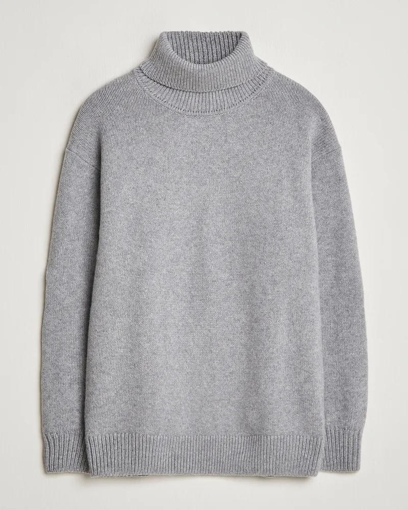 COLORFUL STANDARD Merino Wool Turtleneck Heather Grey Grau