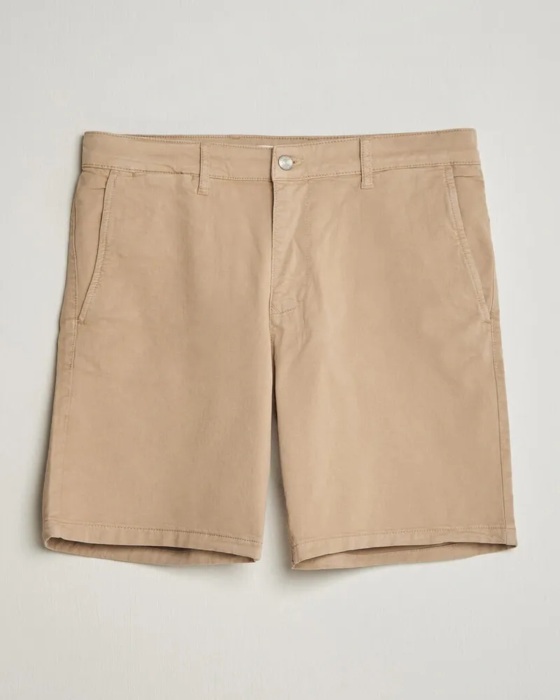 NN 07 Aden Regular Fit Chino Shorts Desert Khaki Beige