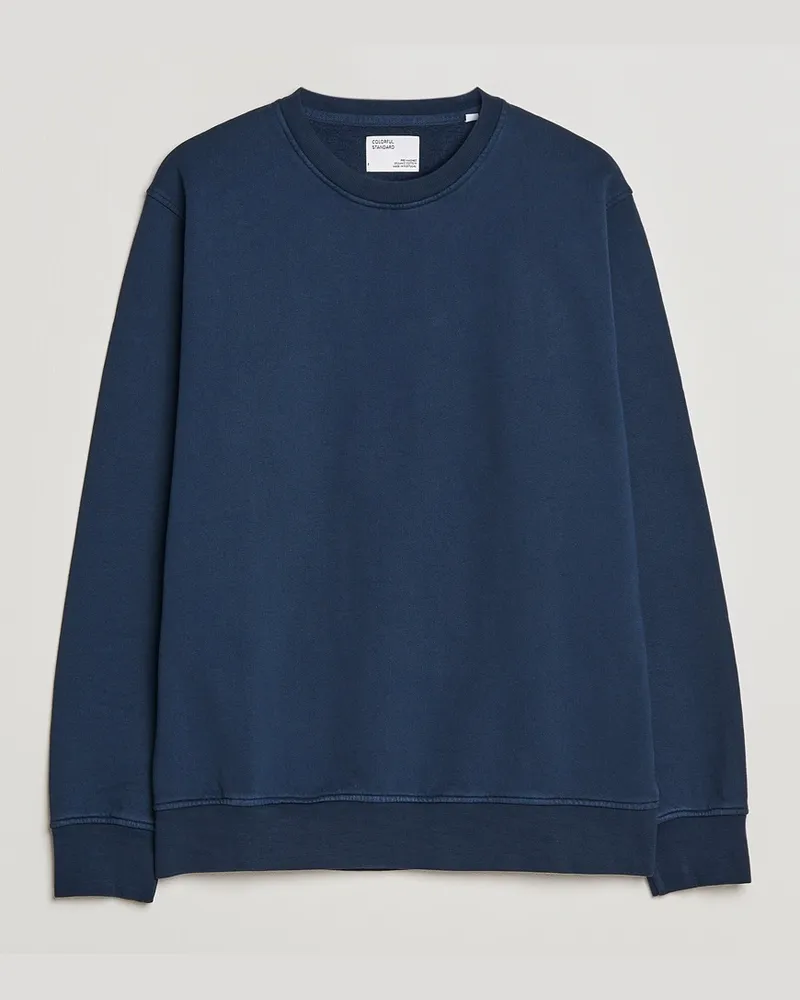 COLORFUL STANDARD Classic Organic Crew Neck Sweat Navy Blue Blau
