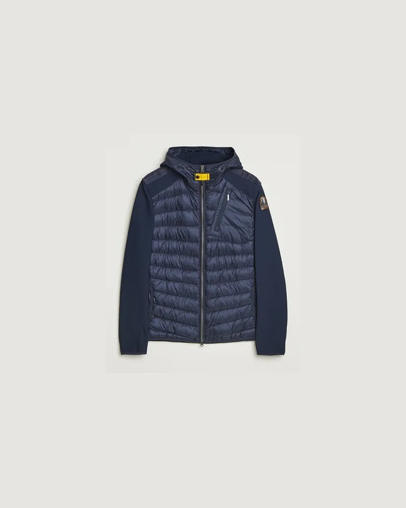 Parajumpers Nolan Warm Up Hybrid Hooded Jacket Blue Navy Blau