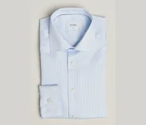 Slim Fit Signature Twill Striped Shirt Light Blue