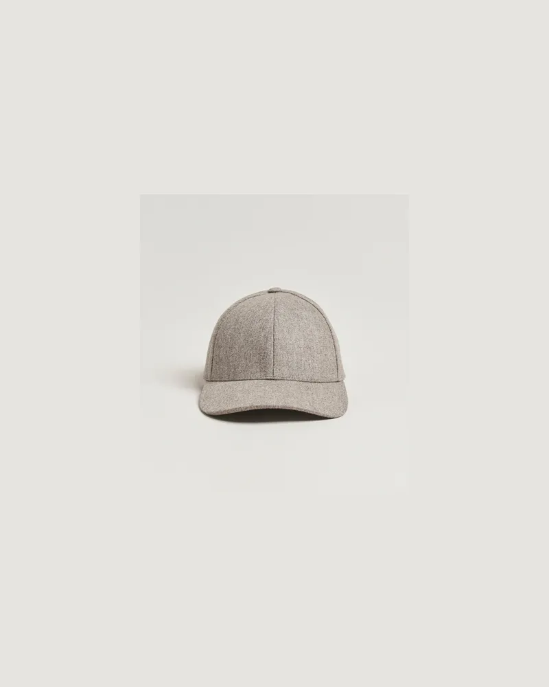 Varsity Headware Flannel Baseball Cap Umber Beige Beige