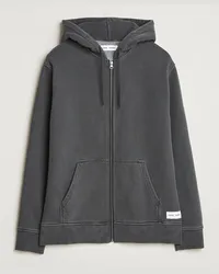 Samsøe & Samsøe Pigment Dyed Full Zip Hoodie Black Schwarz