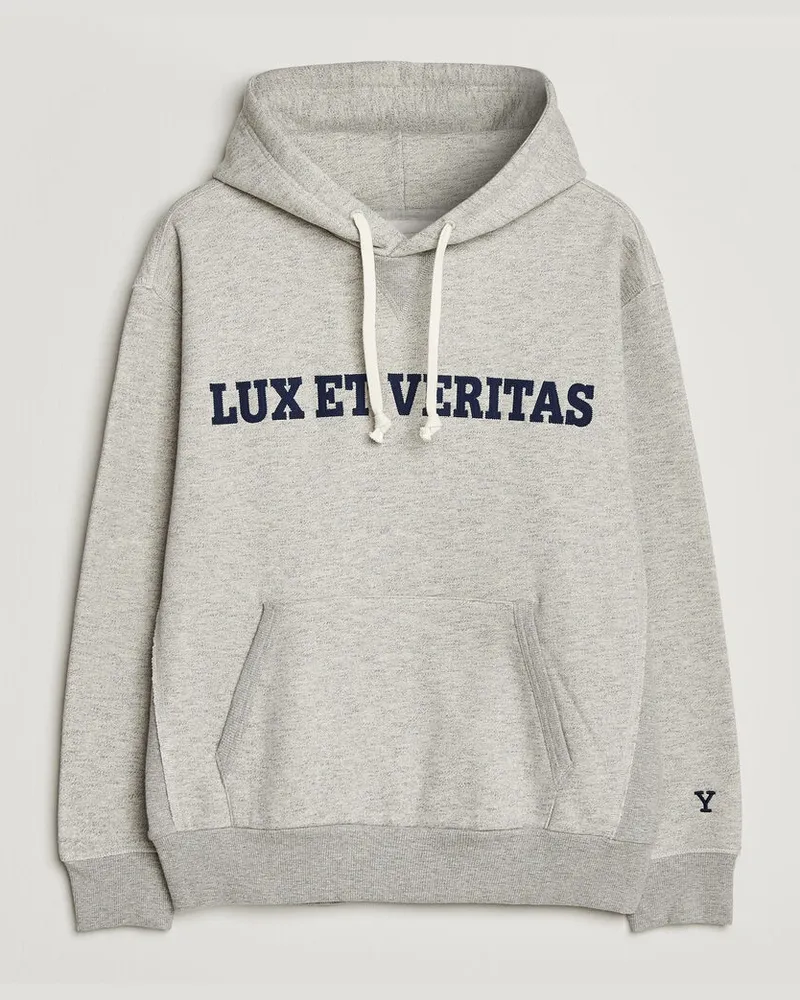 Gant YALE Hoodie Grey Melange Grau