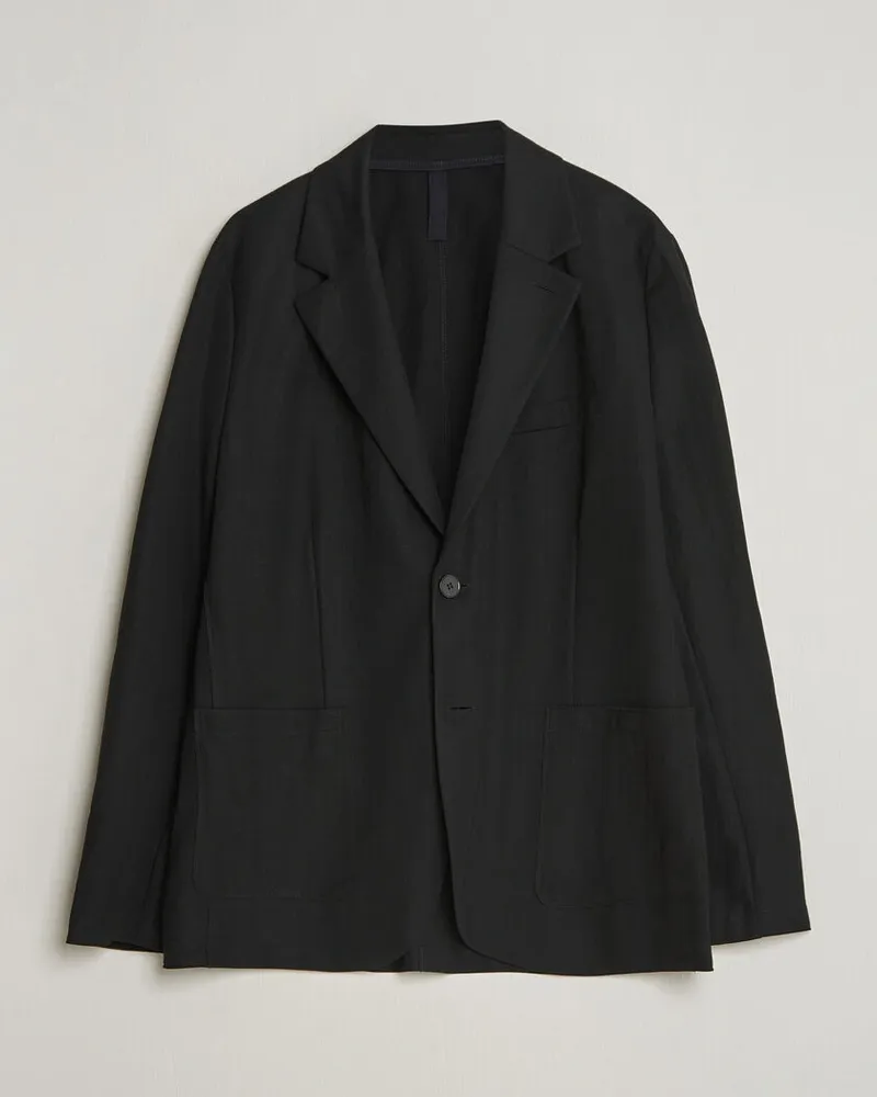 Harris Wharf London Rayon Travel Blazer Black Schwarz